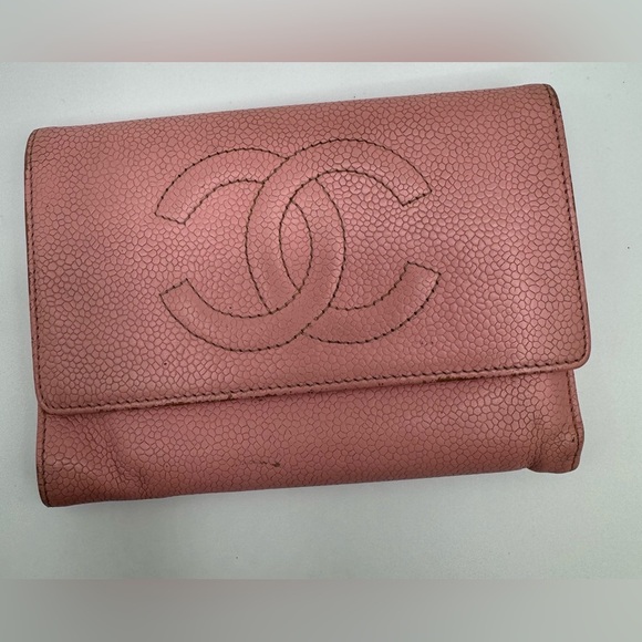 Authentic Chanel Pink Leather Women's Wallet | Fair Condition - Picture 6 of 12